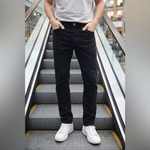 American Rag Black Denim Comfort Stretch W32 L32  For Men